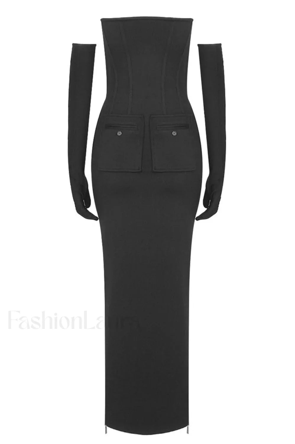 Long Stretch Stylish Technical Jersey Dress