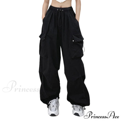 Low Waist Loose Sweatpants Vintage Parachute Pants