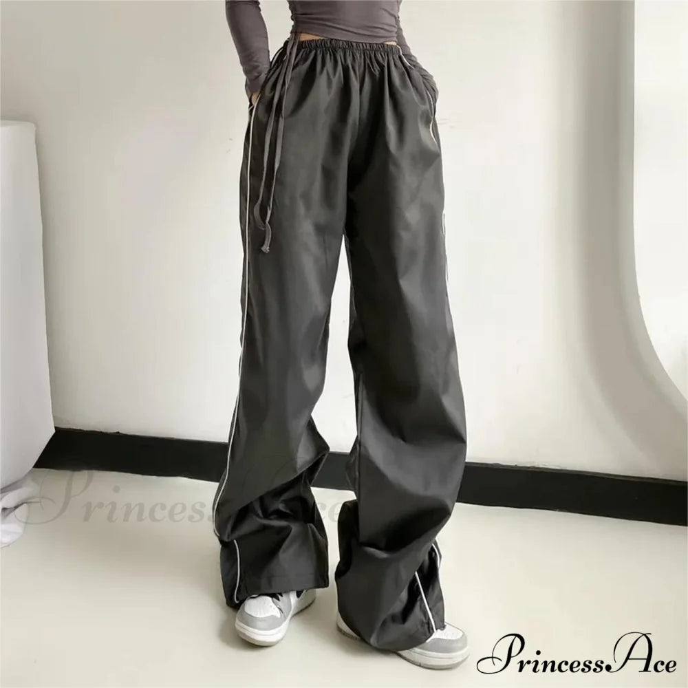 Low Waist Loose Sweatpants Vintage Parachute Pants
