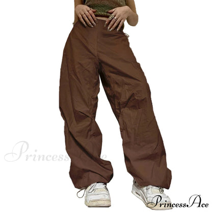 Low Waist Loose Sweatpants Vintage Parachute Pants