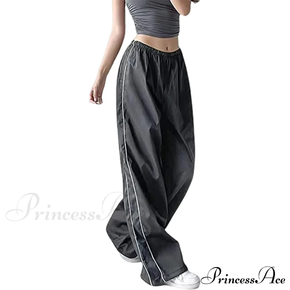 Low Waist Loose Sweatpants Vintage Parachute Pants