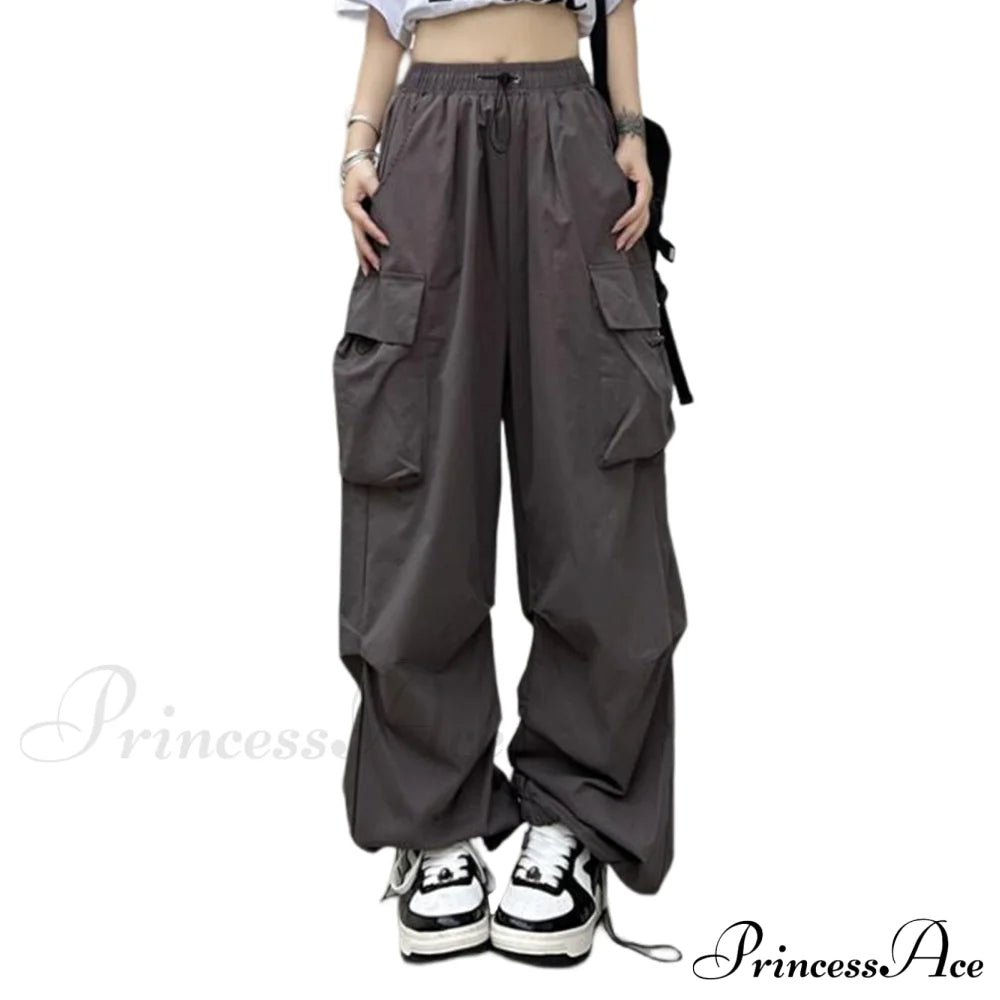 Low Waist Loose Sweatpants Vintage Parachute Pants