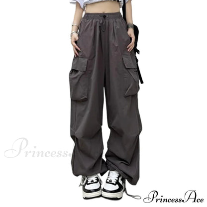Low Waist Loose Sweatpants Vintage Parachute Pants