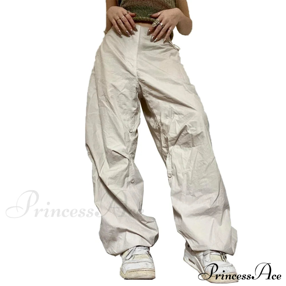 Low Waist Loose Sweatpants Vintage Parachute Pants
