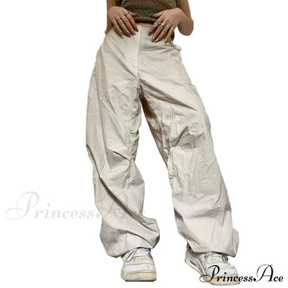 Low Waist Loose Sweatpants Vintage Parachute Pants