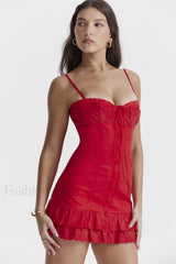 Luci Cherry Stylish Corset Dress