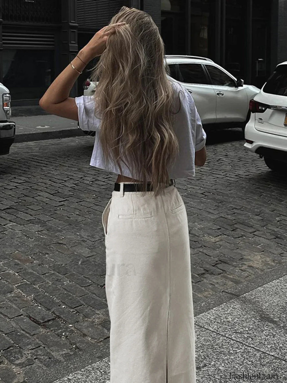 Parisian Slit Maxi Skirt Skirts
