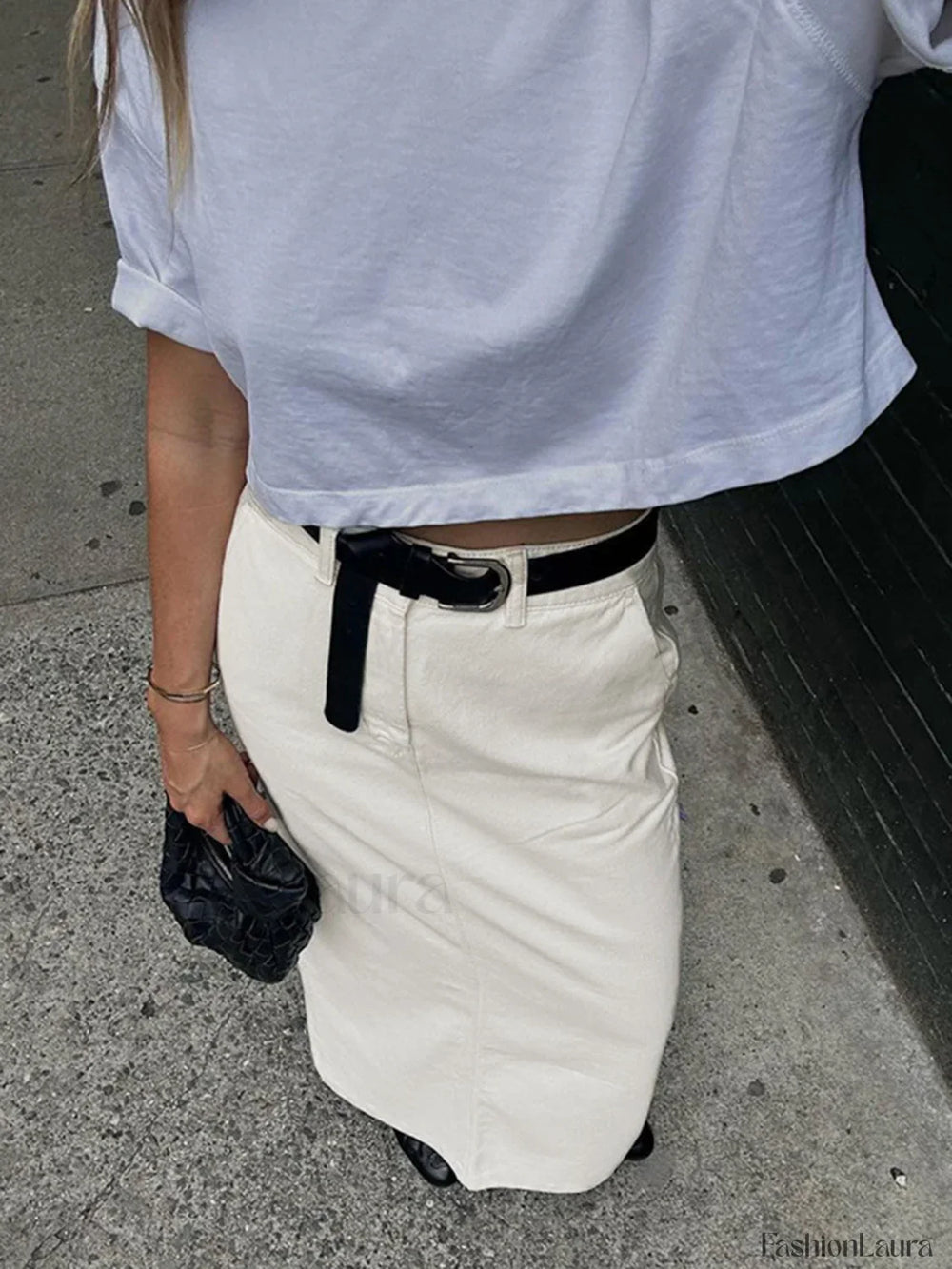 Parisian Slit Maxi Skirt Skirts
