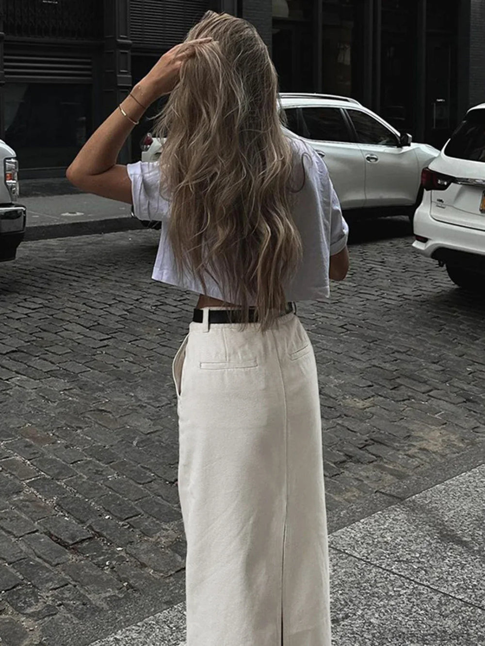 Parisian Slit Maxi Skirt Skirts