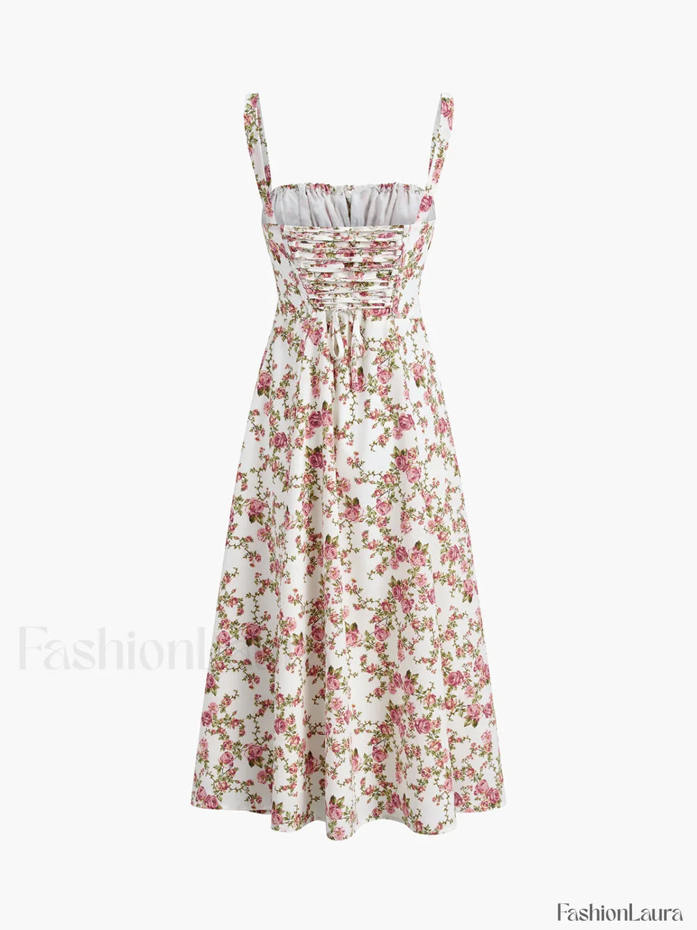 Rosebud Floral Midi Sundress Floral Dresses