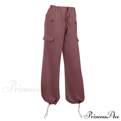 Straight Wide Leg Loose Trousers Cargo Pants