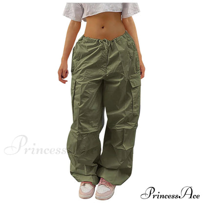 Straight Wide Leg Loose Trousers Cargo Pants