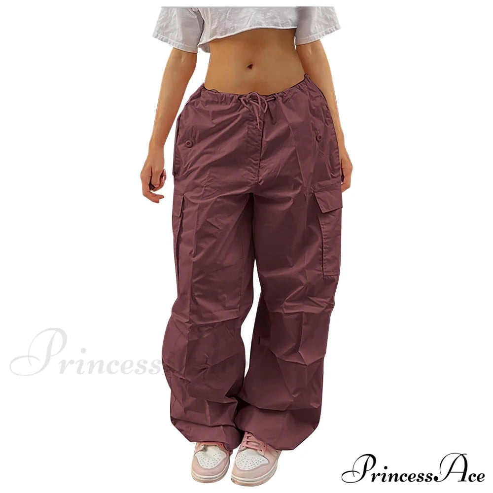 Straight Wide Leg Loose Trousers Cargo Pants