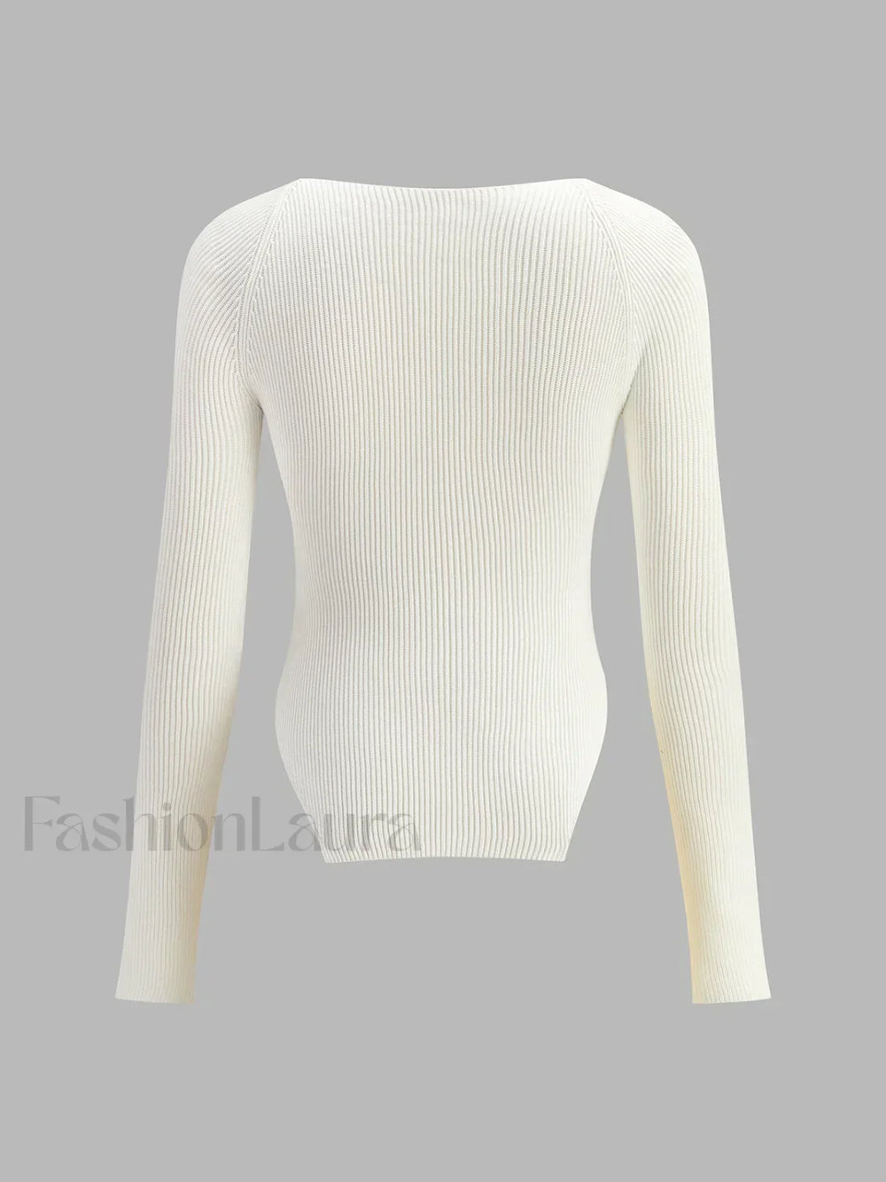 Sweetheart Long Sleeve Knit Top Knit Tops