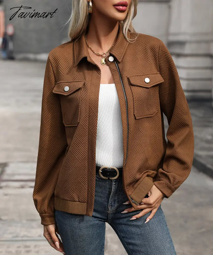 Tavimart 2024 Autumn New Fashion Women's Wear Maillard European and American Jackets for Women