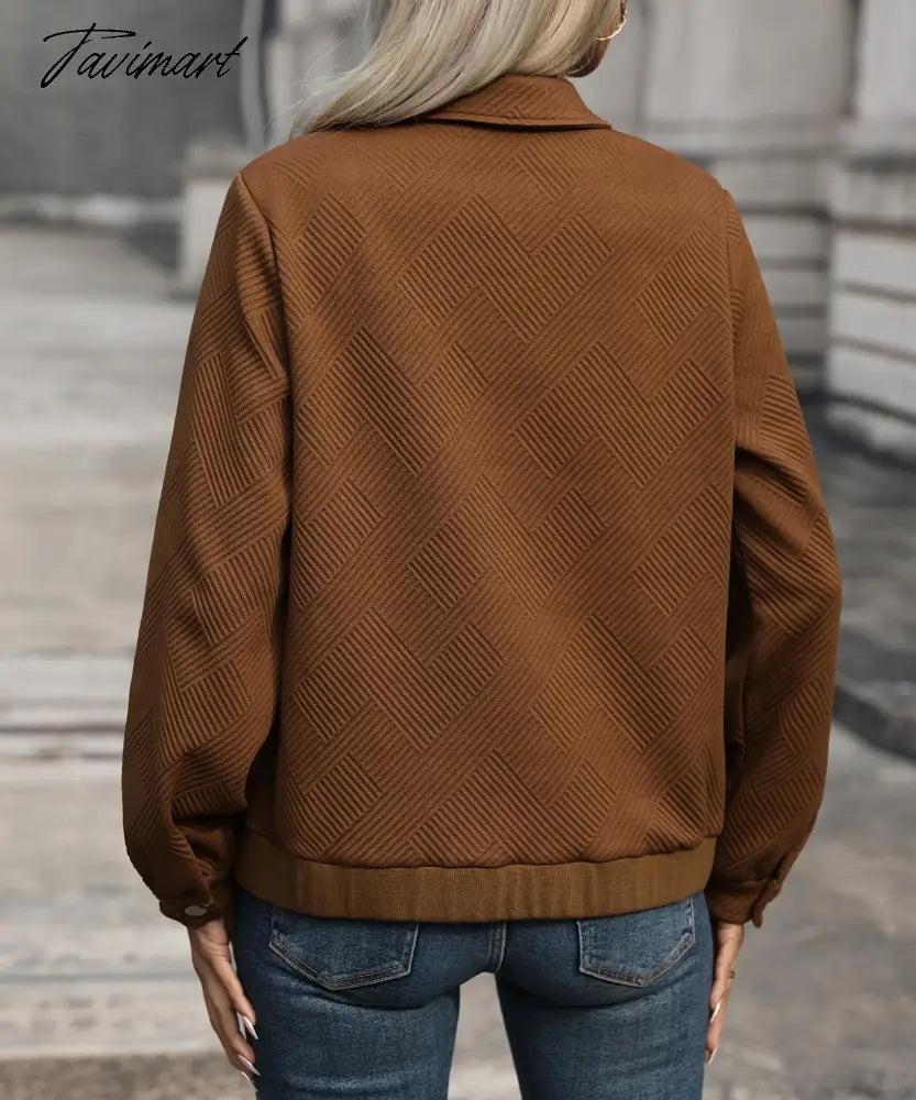 Tavimart 2024 Autumn New Fashion Women's Wear Maillard European and American Jackets for Women