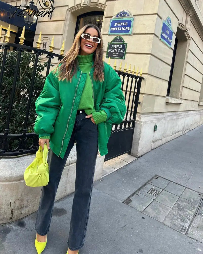 Tavimart New Women's Street Style Loose Jacket Cotton Jacket Women's Jacket Coat