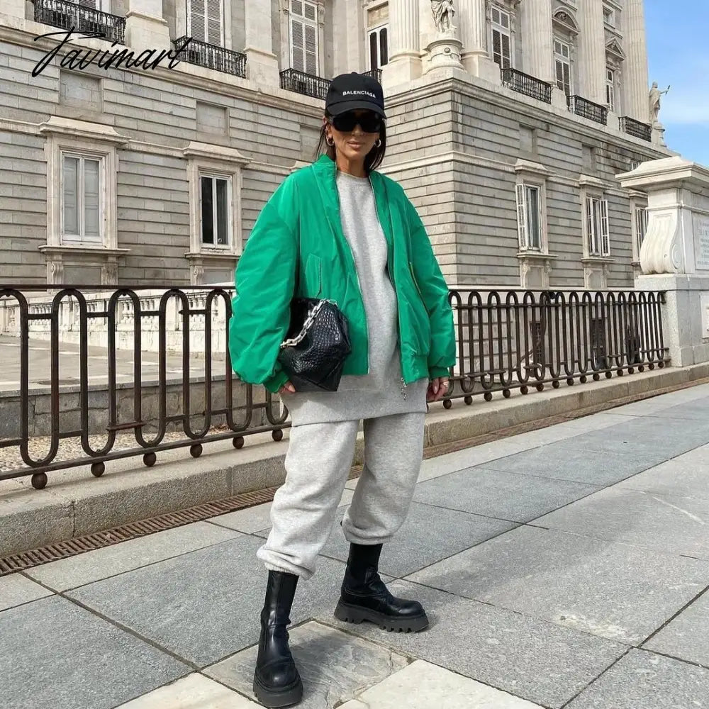 Tavimart New Women's Street Style Loose Jacket Cotton Jacket Women's Jacket Coat