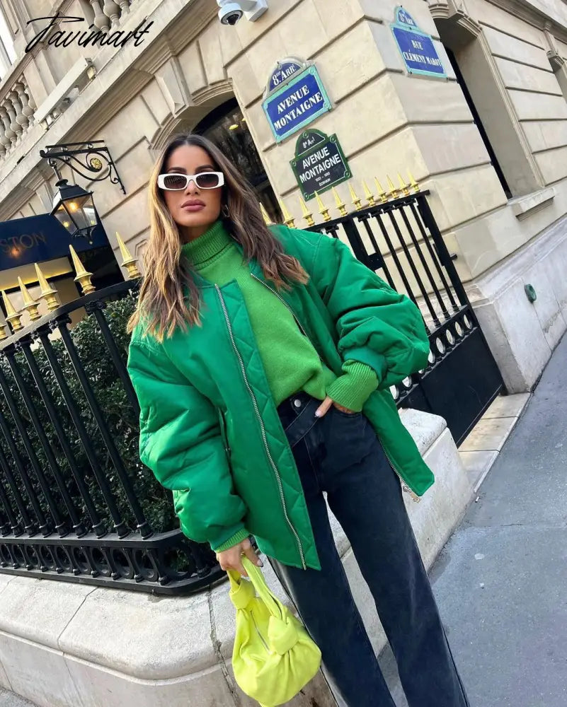 Tavimart New Women's Street Style Loose Jacket Cotton Jacket Women's Jacket Coat