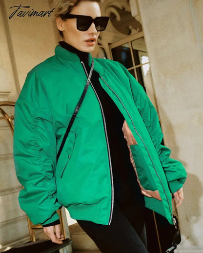 Tavimart New Women's Street Style Loose Jacket Cotton Jacket Women's Jacket Coat