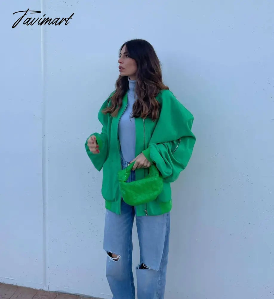 Tavimart New Women's Street Style Loose Jacket Cotton Jacket Women's Jacket Coat