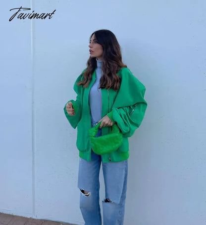 Tavimart New Women's Street Style Loose Jacket Cotton Jacket Women's Jacket Coat