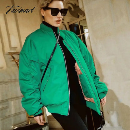 Tavimart New Women's Street Style Loose Jacket Cotton Jacket Women's Jacket Coat