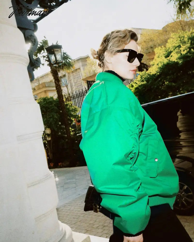 Tavimart New Women's Street Style Loose Jacket Cotton Jacket Women's Jacket Coat