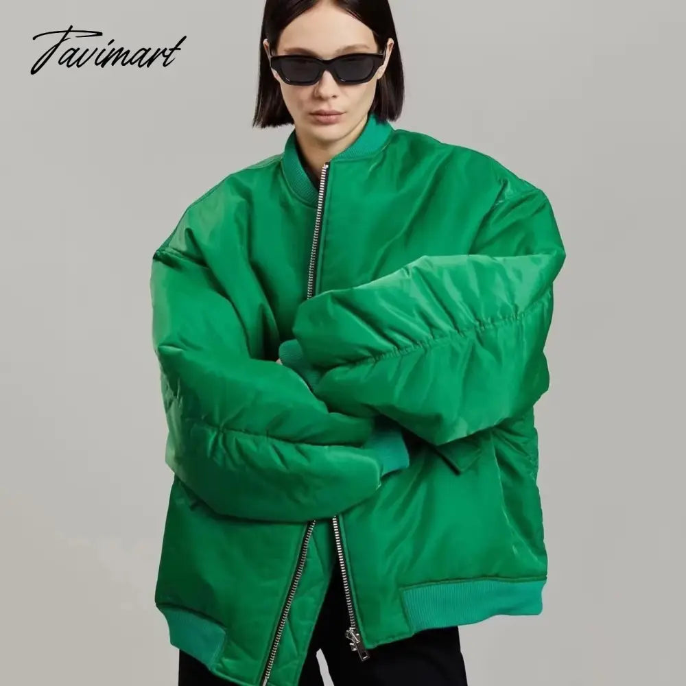Tavimart New Women's Street Style Loose Jacket Cotton Jacket Women's Jacket Coat