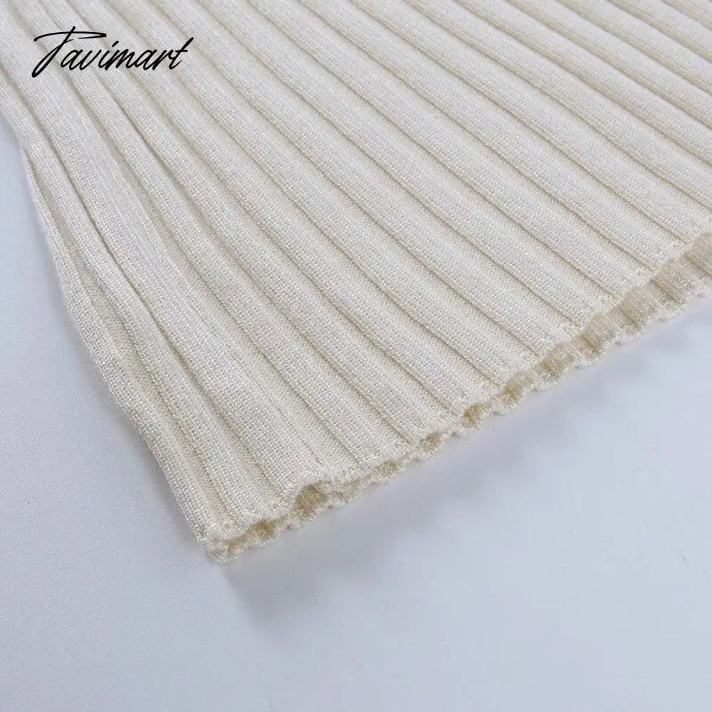 Tavimart Sweater Cardigan Women Autumn Winter Sweater Coat Knitted Cardigan Jacket Casual Beige Long Sleeve Outwear Party