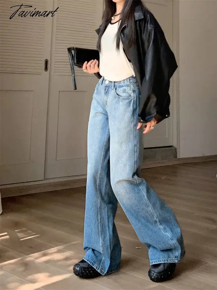 Woman Streetwear Jeans Preppy Style Denim Korean Pants Trousers Pockets Sweatpants Zipper Cargo Pants Wide Leg Bell Bottoms