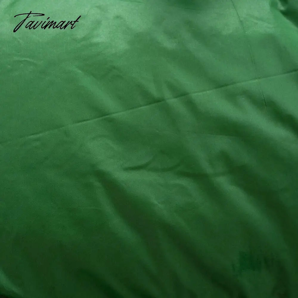 Tavimart Women Fashion Patchwork Loose Bomber Jacket Coat Y2K Vintage Long Sleeve Zipper Warm Parkas Female Outerwear Winter Women Coats