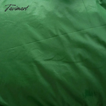 Tavimart Women Fashion Patchwork Loose Bomber Jacket Coat Y2K Vintage Long Sleeve Zipper Warm Parkas Female Outerwear Winter Women Coats