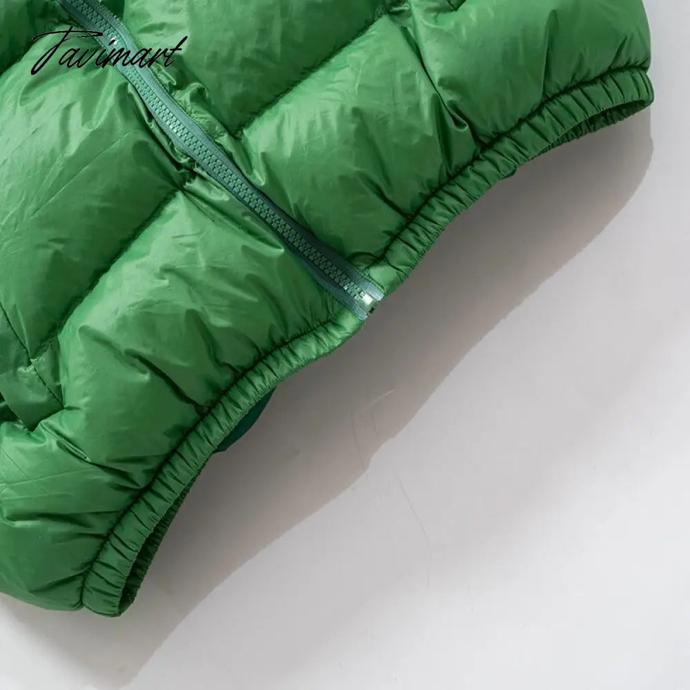 Tavimart Women Fashion Patchwork Loose Bomber Jacket Coat Y2K Vintage Long Sleeve Zipper Warm Parkas Female Outerwear Winter Women Coats