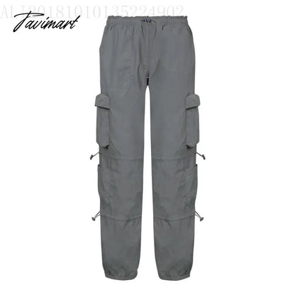 Y2K Gothic Pants Women's Fashion new Autumn Street Low Rise Multi Pocket Pants Retro Casual Loose Sports Cargo Pants