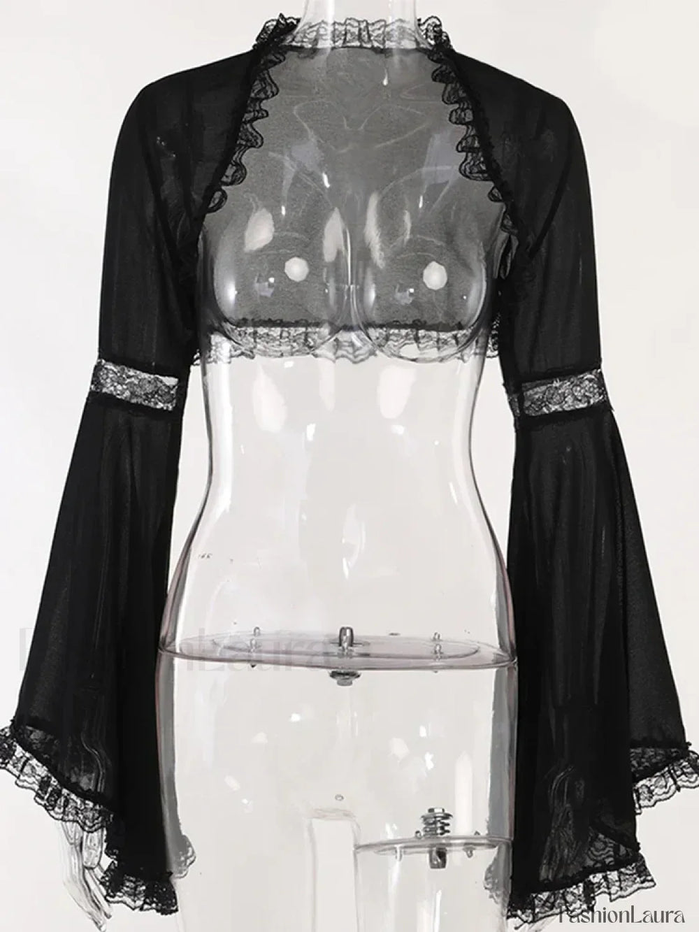 Velvet Harajuku Gothic Club Mesh Midi Corset Sling Bandage Street Lace Print Dress Smock Tops / S