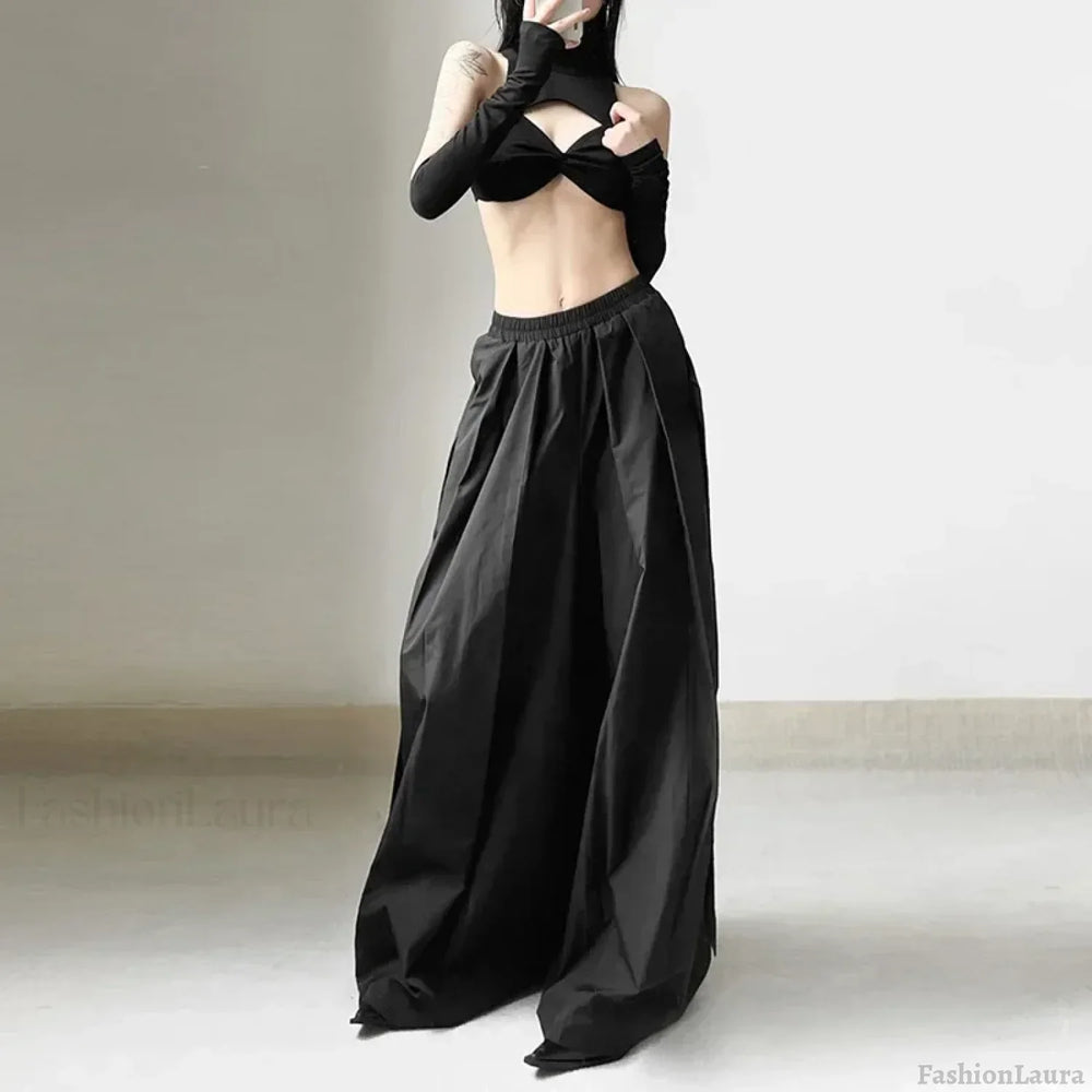 Vintage Gothic Emo Alt Women Techwear Baggy Pants