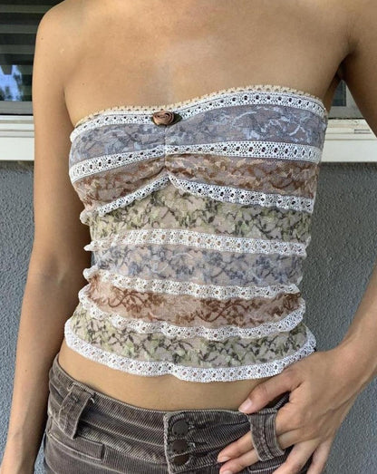 Mimosa Lace Tube Top