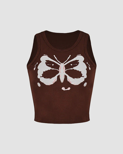 Island Grounds Butterfly Tank Top