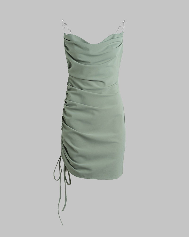 Verdant Ruched Bodycon Dress