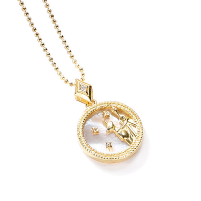 Fashion Solid Zodiac Necklace