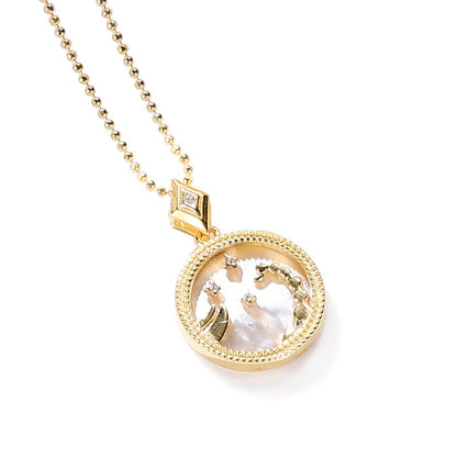 Fashion Solid Zodiac Necklace