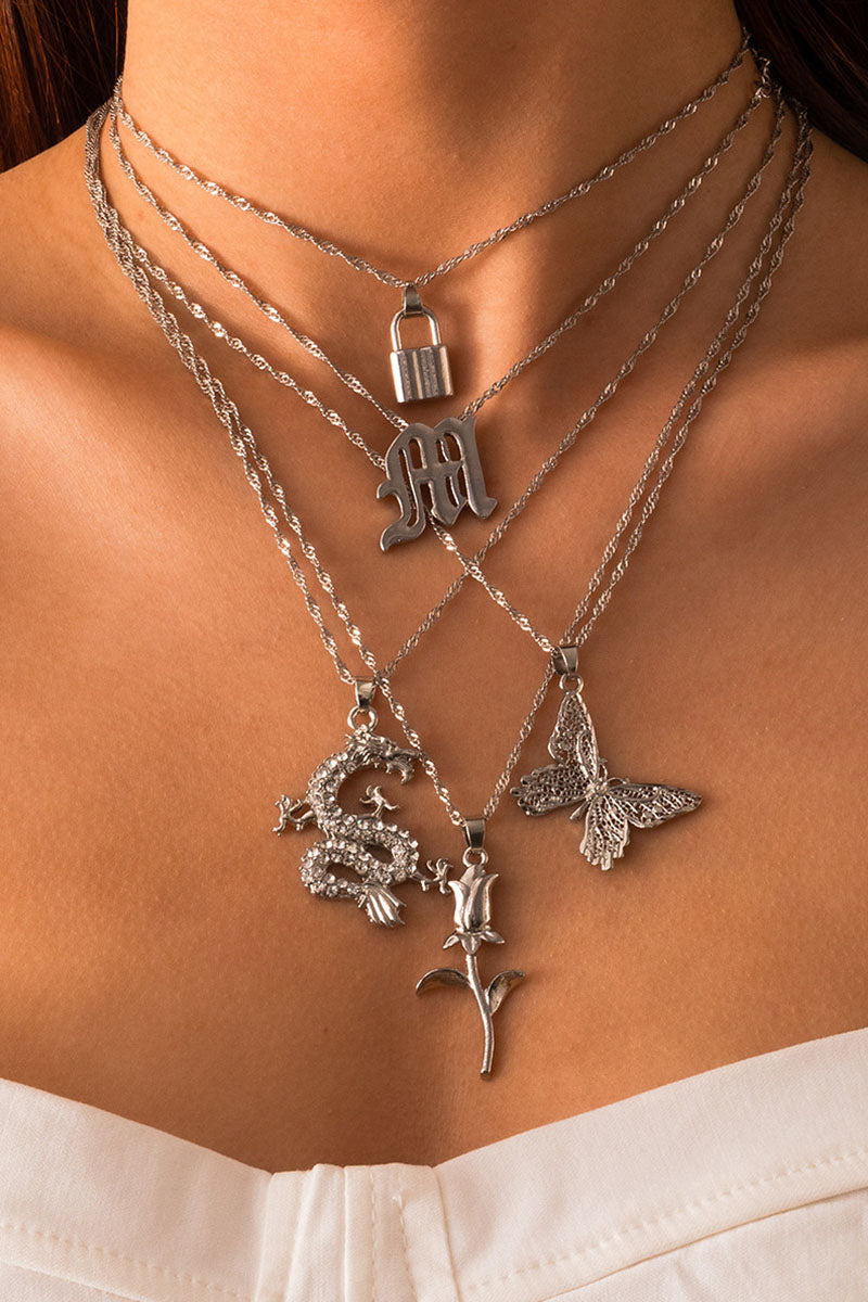 Fashion Daily Solid Split Joint Necklaces