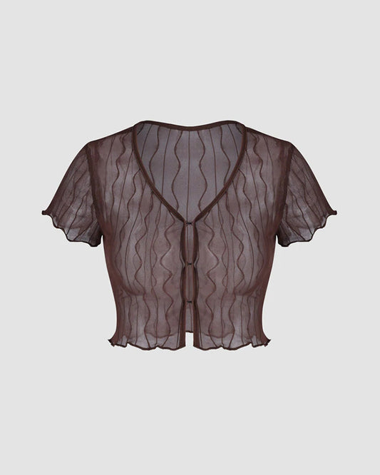 Vintage Esoteric Mesh Top