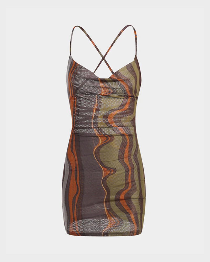 Fiery Screens Mesh Dress