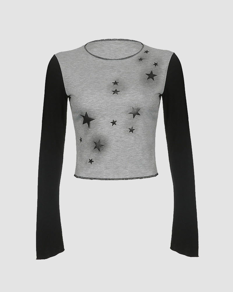 Phial Starry Spray Graphic Top