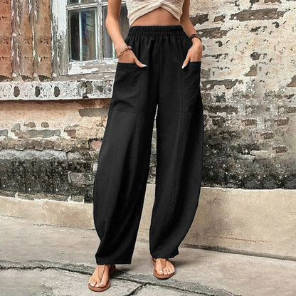 Casual Wide Leg Pants Black best Best Sellings bottoms clothes pants Plus Size Sale Topseller