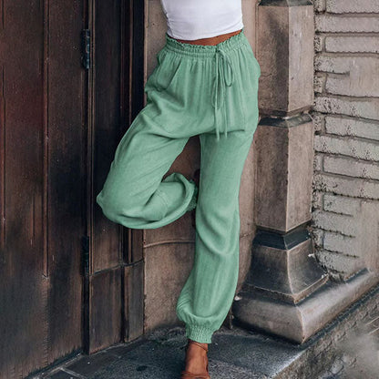 Solid Colour Casual Pants