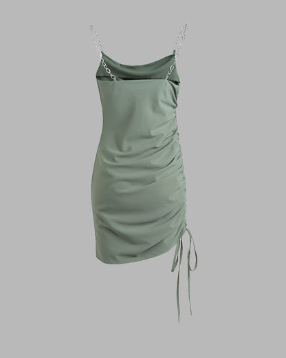 Verdant Ruched Bodycon Dress