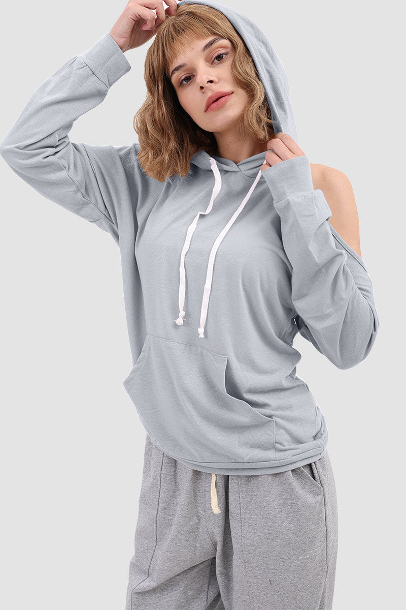 Drawstring-hooded Jumper